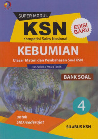 Image of Super Modul KSN SMA BANK SOAL Kebumian
