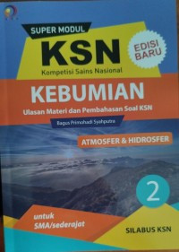 Image of Super Modul KSN SMA Kebumian Atmosfer dan Hidrosfer Buku 2